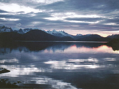 Sunrise over the Andes ...